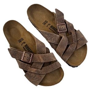 EUC Birkenstock Oiled Leather Lugano Sandals